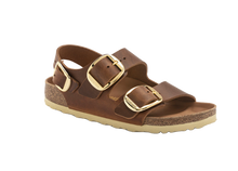 Carica l'immagine nel visualizzatore di Gallery, Birkenstock Milano Big Buckle Oiled Leather Cognac