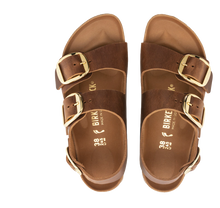 Carica l'immagine nel visualizzatore di Gallery, Birkenstock Milano Big Buckle Oiled Leather Cognac