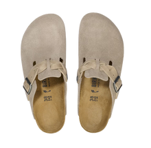 Carica l'immagine nel visualizzatore di Gallery, Birkenstock Boston Braided Pelle scamosciata - Taupe Donna