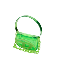 Carica l'immagine nel visualizzatore di Gallery, 1DR-Borsa a spalla iconica in TPU trasparente Verde Diesel