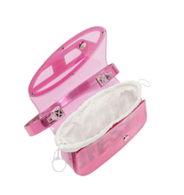 Carica l'immagine nel visualizzatore di Gallery, 1DR-Borsa a spalla iconica in TPU trasparente Fucsia Diesel