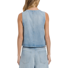 Carica l'immagine nel visualizzatore di Gallery, Top cropped in denim fisso lyocell Don Dup Donna