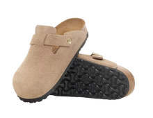Carica l'immagine nel visualizzatore di Gallery, Birkenstock Boston Sandcastle Pelle scamosciata Donna