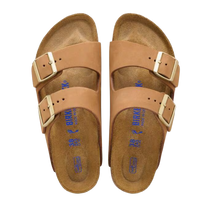 Carica l'immagine nel visualizzatore di Gallery, Birkenstock Arizona Mink plantare morbido Pelle Nubuck Donna