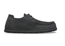 Carica l'immagine nel visualizzatore di Gallery, Utti Lace Charcoal Pelle scamosciata Birkenstock Uomo