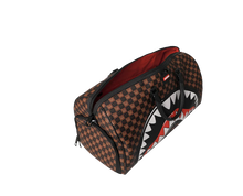 Carica l'immagine nel visualizzatore di Gallery, SHARKS IN PARIS WTF BUBBLE BROWN CHECK DUFFLE SPRAYGROUND
