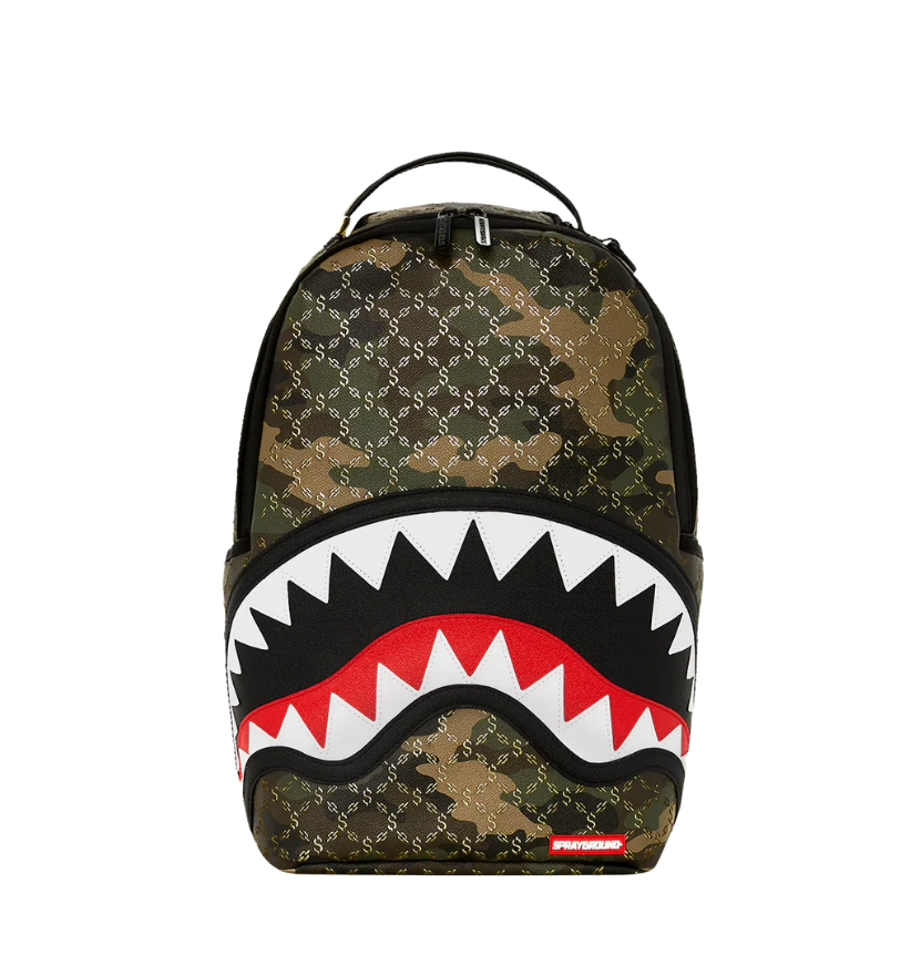 Zaino $ Pattern Over Camo Verde Sprayground