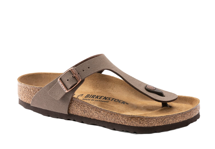 Birkenstock Gizeh Birko-Flor Uomo Nubuck Mocha