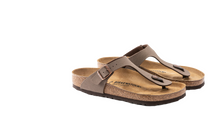 Carica l&#39;immagine nel visualizzatore di Gallery, Birkenstock Gizeh Birko-Flor Uomo Nubuck Mocha
