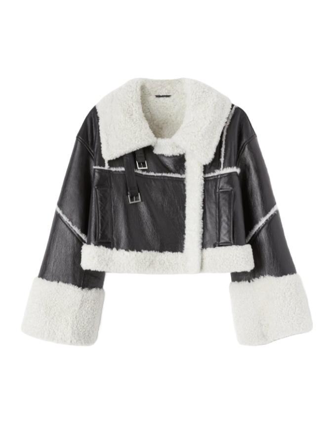 Giubbino Cropped in Shearlin Don Dup