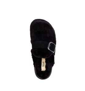 Ivy Big Buckle Clog Nero Scholl