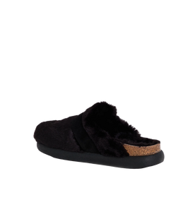 Ivy Big Buckle Clog Nero Scholl