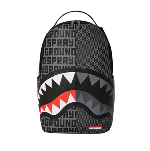 Zaino Split Infinity Check In Grigio Nero Sprayground
