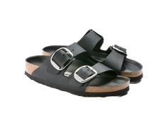 Carica l&#39;immagine nel visualizzatore di Gallery, Birkenstock Arizona Big Buckle black Oiled Leather
