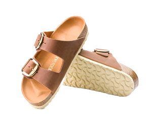 Birkenstock Arizona Big Buckle cognac Oiled Leather