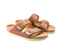 Carica l&#39;immagine nel visualizzatore di Gallery, Birkenstock Arizona Big Buckle cognac Oiled Leather
