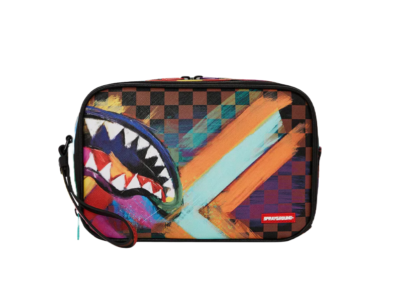 Toiletry Sharks In Paint Viola Sprayground