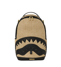 Carica l&#39;immagine nel visualizzatore di Gallery, Zaino Shark In Raffia Beige Sprayground
