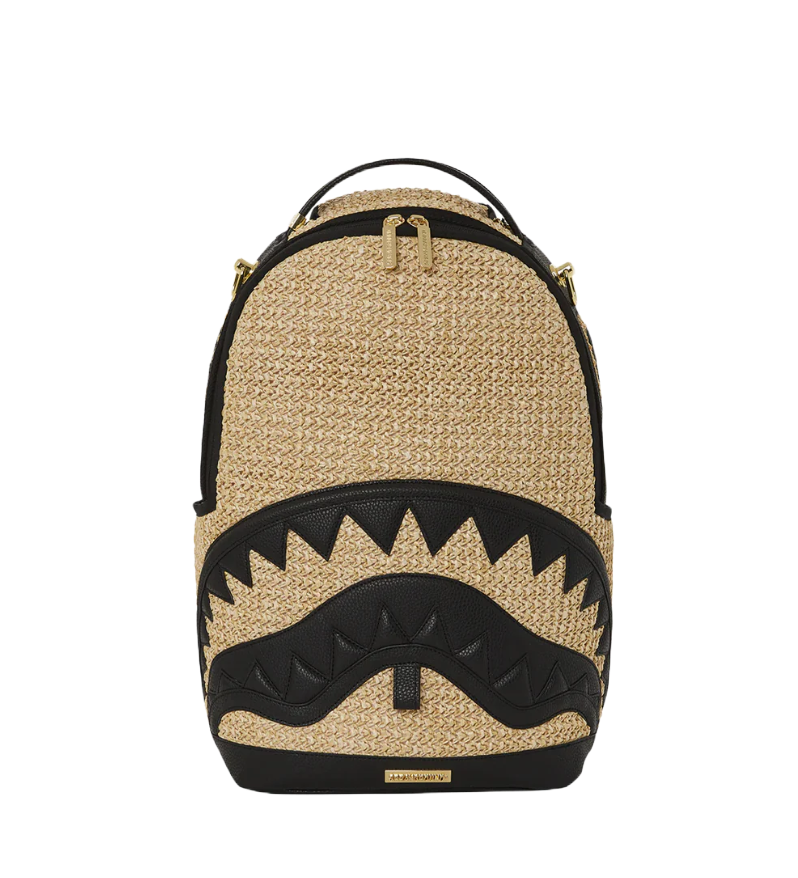 Zaino Shark In Raffia Beige Sprayground