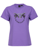Carica l&#39;immagine nel visualizzatore di Gallery, QUENTIN T-SHIRT RICAMO LOVE BIRDS  PINKO
