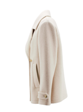 Carica l&#39;immagine nel visualizzatore di Gallery, Peacoat con Gancio Panna NAW07473630  Fay
