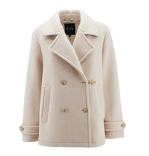 Carica l&#39;immagine nel visualizzatore di Gallery, Peacoat con Gancio Panna NAW07473630  Fay
