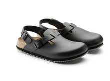 Carica l&#39;immagine nel visualizzatore di Gallery, Birkenstock Tokio Donna SL black Natural Leather
