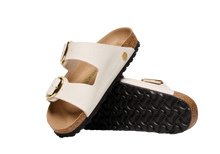 Carica l&#39;immagine nel visualizzatore di Gallery, Birkenstock Arizona Big Buckle Eggshell Rough Canvas
