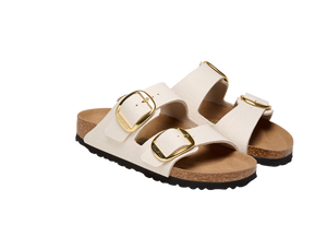 Birkenstock Arizona Big Buckle Eggshell Rough Canvas