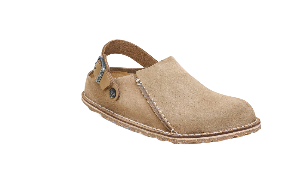 Birkenstock Lutry Premium Suede Leather Gray Taupe