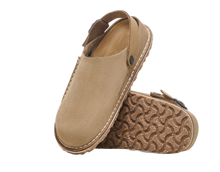 Carica l&#39;immagine nel visualizzatore di Gallery, Birkenstock Lutry Premium Suede Leather Gray Taupe
