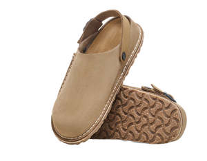 Birkenstock Lutry Premium Suede Leather Gray Taupe