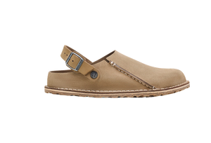 Birkenstock Lutry Premium Suede Leather Gray Taupe
