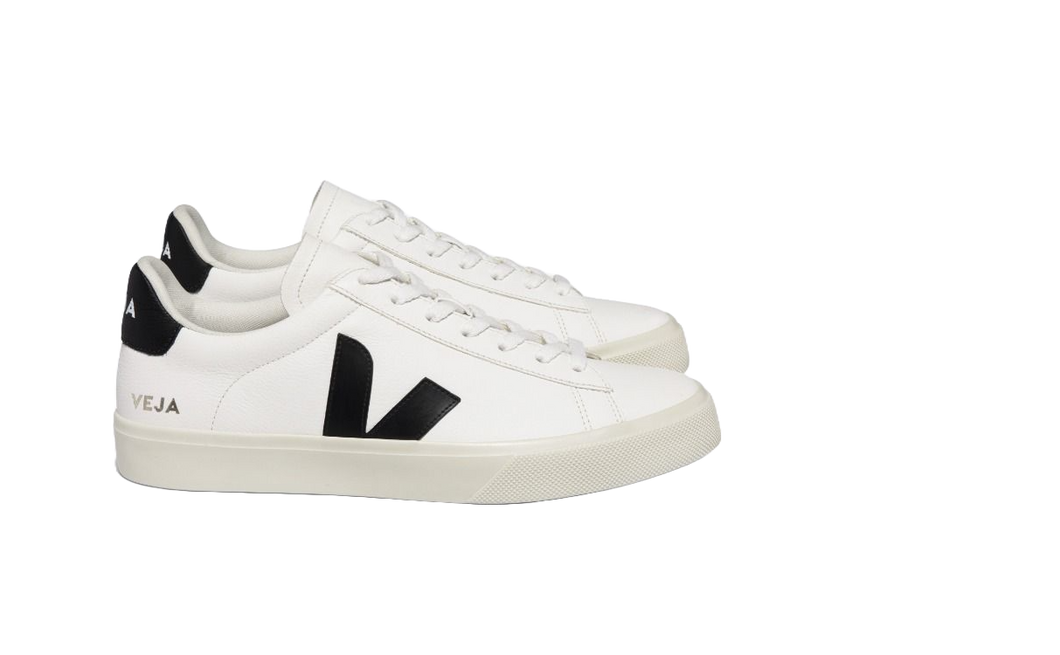 CAMPO CHROMEFREE LEATHER WHITE BLACK VEJA