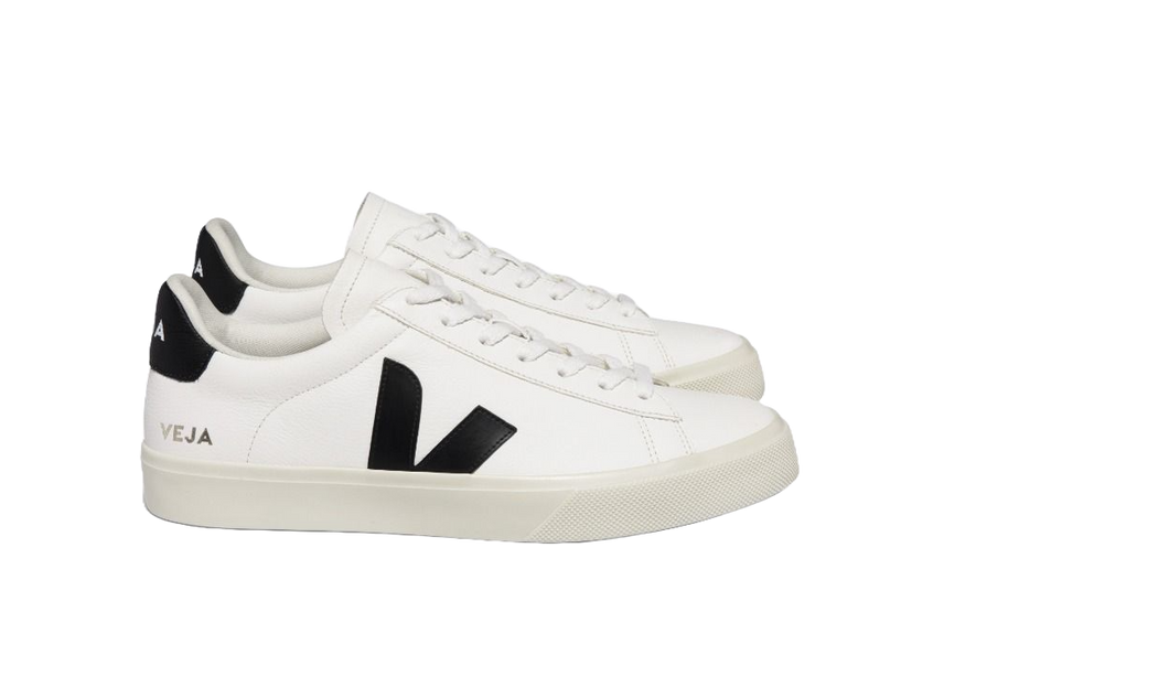 CAMPO CHROMEFREE LEATHER WHITE BLACK VEJA