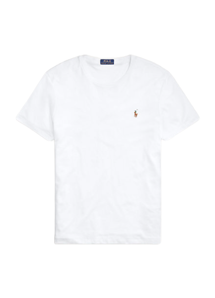 T-Shirt Soft Cotton White Polo Ralph Lauren
