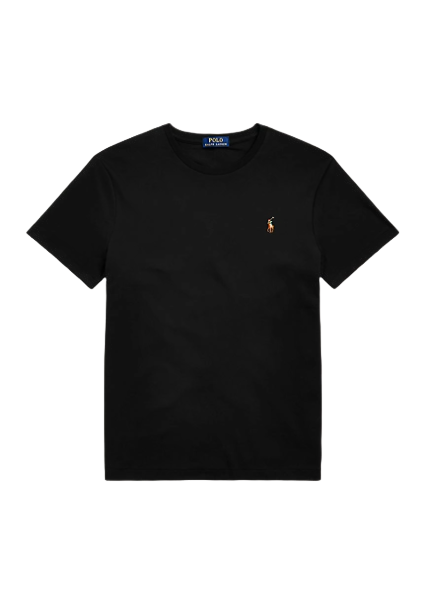 T-Shirt Soft Cotton Black Polo Ralph Lauren