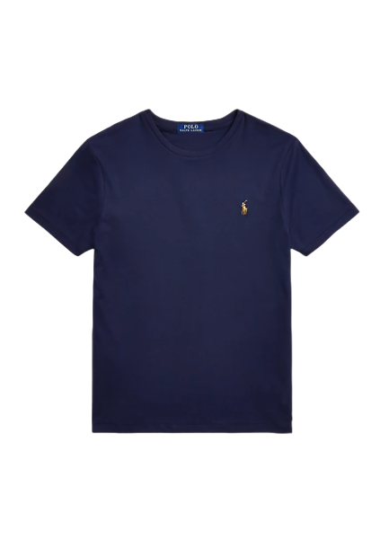 T-Shirt Soft Cotton Blue Polo Ralph Lauren