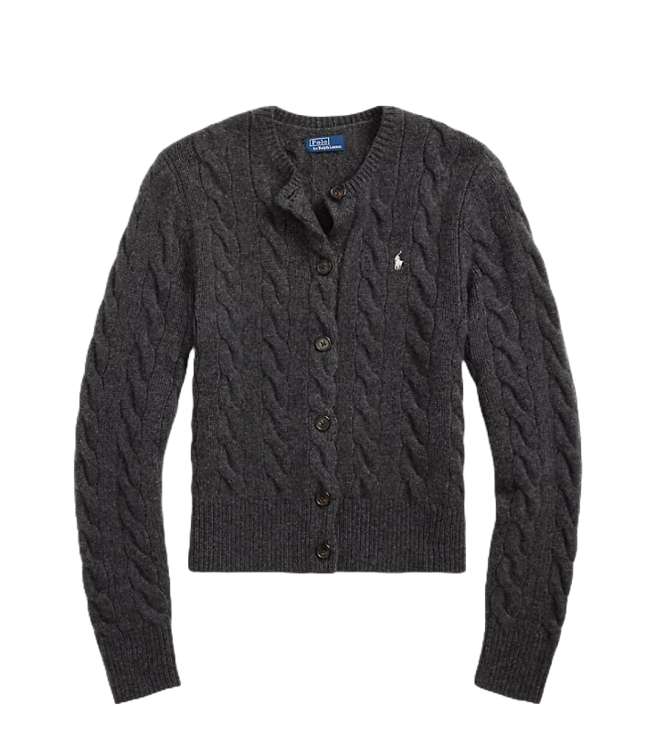 Cardigan a trecce in lana e cashmere 211910443020 Polo Ralph Lauren