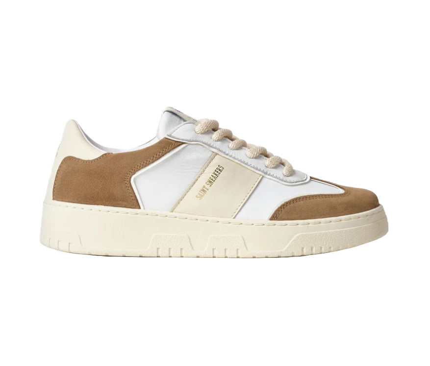 Dandy M Bianco/Tabacco Saint Sneakers