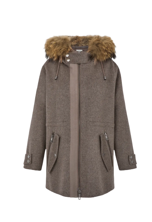CAPPOTTO CON PELLICCIA PAROSH