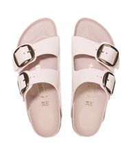 Carica l&#39;immagine nel visualizzatore di Gallery, Birkenstock Arizona Big Buckle Pelle naturale vernice High-Shine Light Rose Donna
