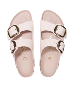 Birkenstock Arizona Big Buckle Pelle naturale vernice High-Shine Light Rose Donna