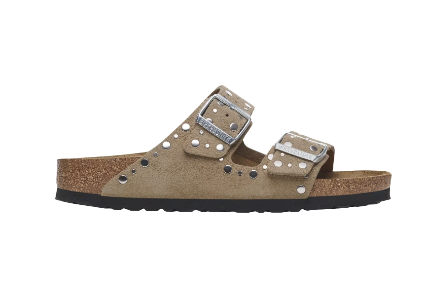 Birkenstock Arizona Rivet Pelle scamosciata Taupe Donna