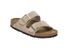 Carica l&#39;immagine nel visualizzatore di Gallery, Birkenstock Arizona Pelle scamosciata Sandcastle Donna

