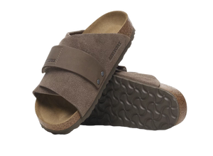 Birkenstock Kyoto Nubuck/Pelle scamosciata Concrete Gray Uomo