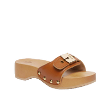 Carica l&#39;immagine nel visualizzatore di Gallery, Mules Cognac pescura heel sr Scholl
