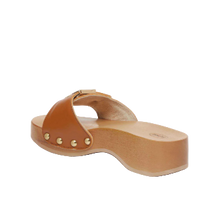 Carica l&#39;immagine nel visualizzatore di Gallery, Mules Cognac pescura heel sr Scholl
