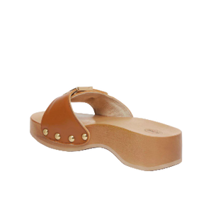 Mules Cognac pescura heel sr Scholl