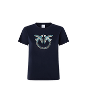 Carica l&#39;immagine nel visualizzatore di Gallery, QUENTIN T-SHIRT BLU PINKO
